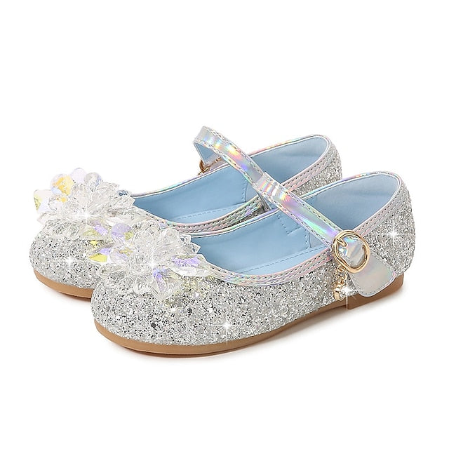 Shoes Girls' PU Princess Portable Flats Leather Walking