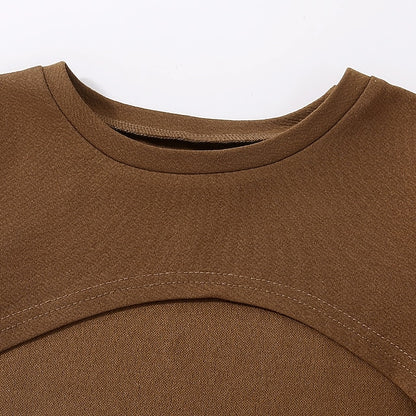 Girls' Block Color Kids Dress Set Pieces Long Suits 2