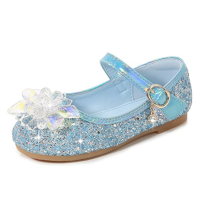 PU Shoes Walking Portable Flats Princess Girls' Leather