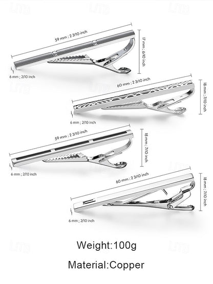 Tie - Slim Men's Metal Clip