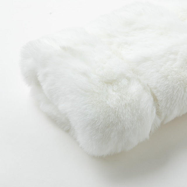 Coat Faux Comfortable Active Elegant Women's Fur Street