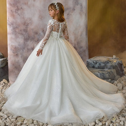 Party Girls' Dress First Flower Communion Girl