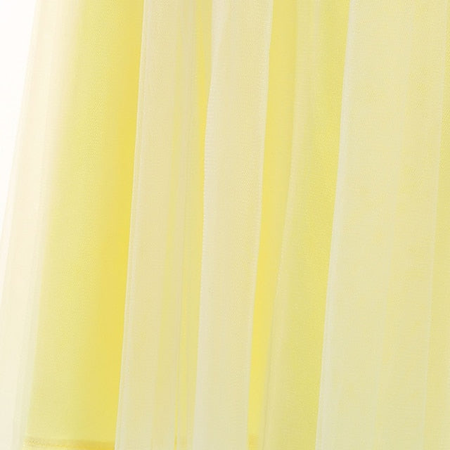 Dress Tiana Princess Girl Bell Flower Tinker Theme Fairytale