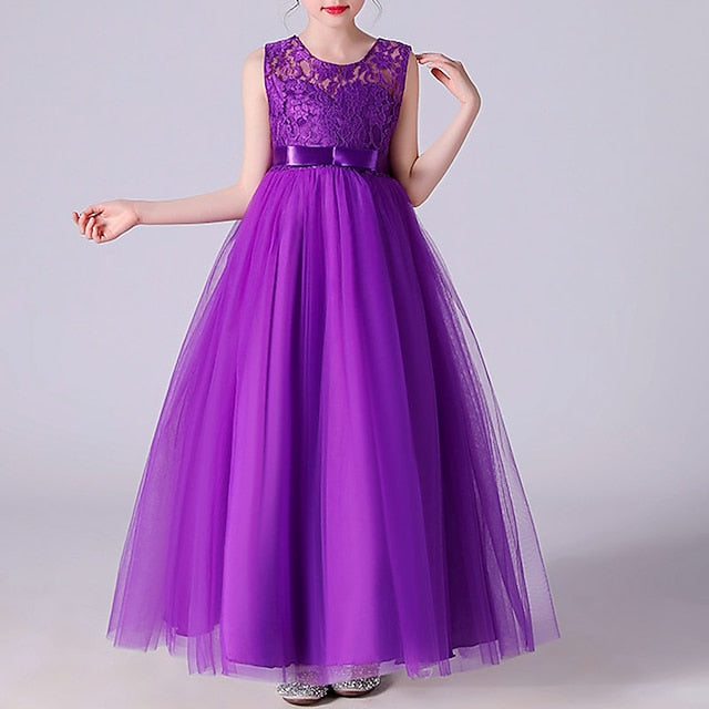 Girls' Flower Girl Party Dress Evening Gown