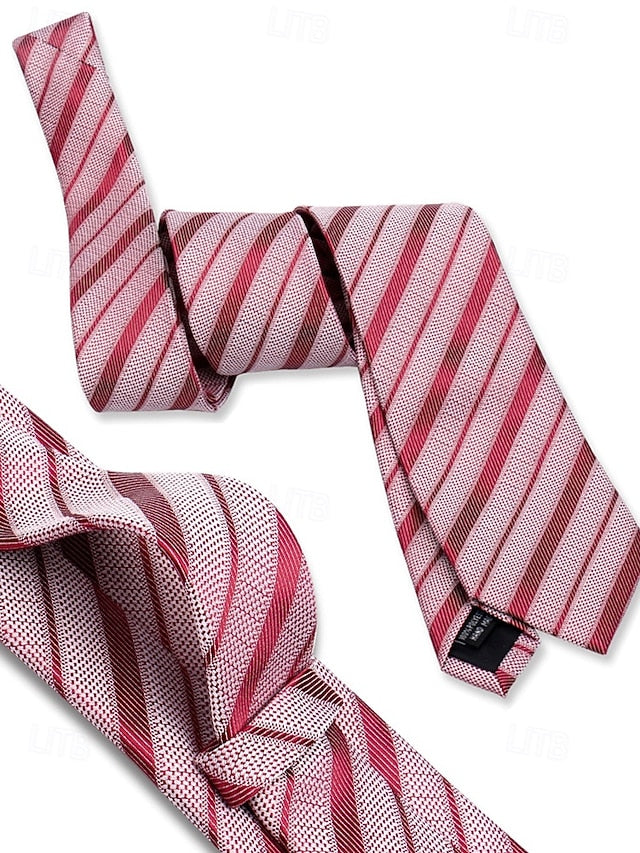 Set Checkered Men's Purple – Square Silk Tie and Pocket