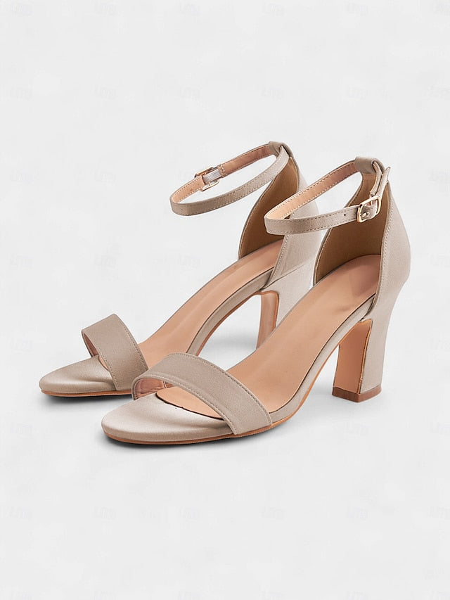 Open Heel Ankle - Sandals Toe High Light Strap Blue Women's