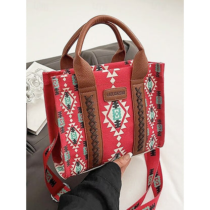 – Ethnic Bag Vintage-Inspired Women's Tote Print Boho