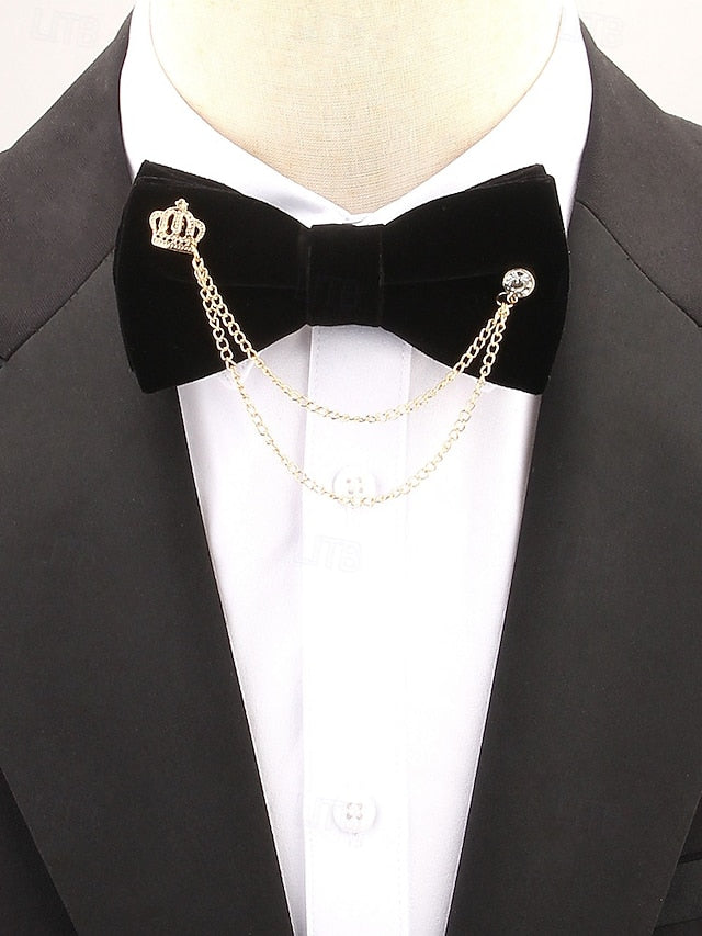 Velvet Tie Detail Chain – Crown Bow and Men's with