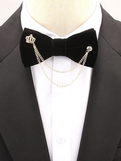 Velvet Tie Detail Chain – Crown Bow and Men's with