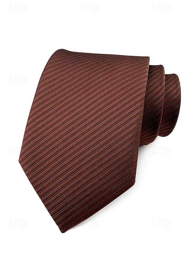 striped satin tie Men's
