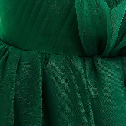 Formal Party Dress Girls' Kids Sleeveless Color Solid