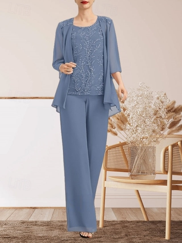 of the Guest Wedding Bride Pantsuit Piece Mother Elegant 3 Dress