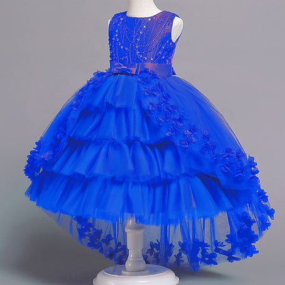 Flower Girls' Colored Solid Kids Girl Dress