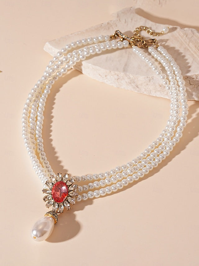 with Set Earrings Jewelry Pearl Women's