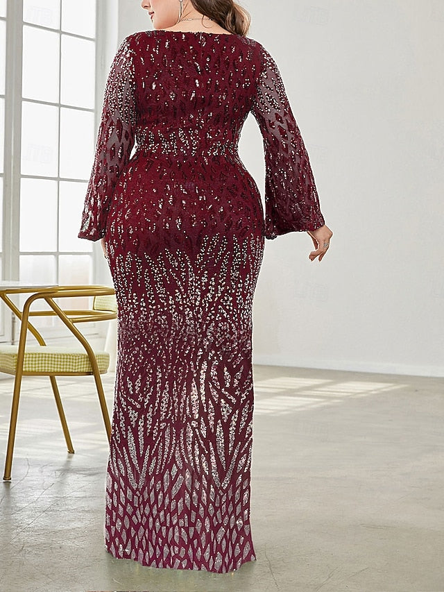 Elegant Party Bride the Size Plus Dress of Curve Mother V