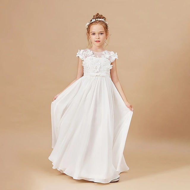 Girl First Dress Communion Flower Princess Girls'