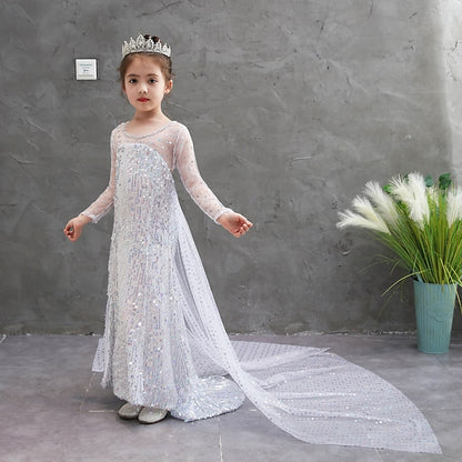 Flower Princess Movie Frozen Dress Girls' Elsa Girl