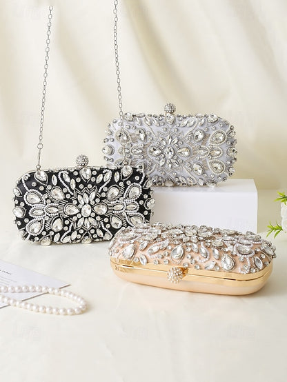 Bag Women's Clutch Crystal-Embellished