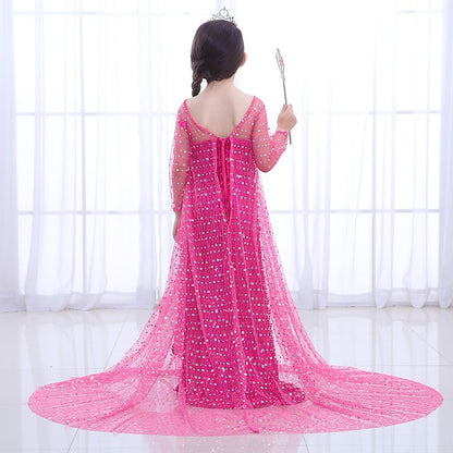 Flower Princess Movie Frozen Dress Girls' Elsa Girl