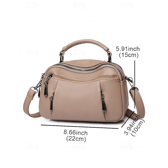 Crossbody Leather Faux Bag Women's