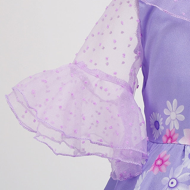 Isabela Girl Dress Encanto Madrigal Princess Fairytale Flower