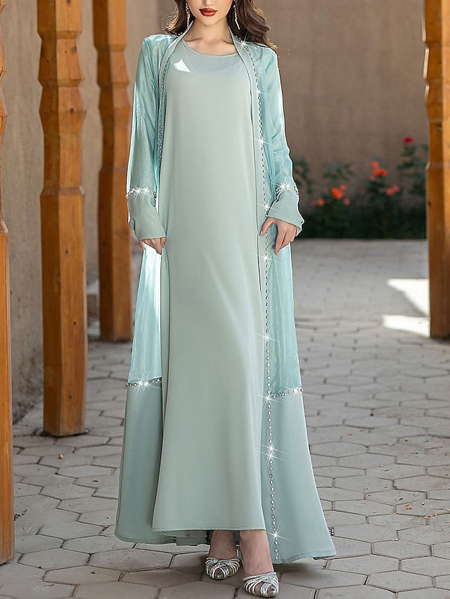 of A-Line Mother Neck Vintage Crew Bride Floor Elegant the Dress