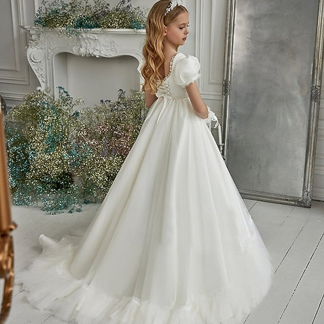 Dress Girl Girls' Flower First Party Communion