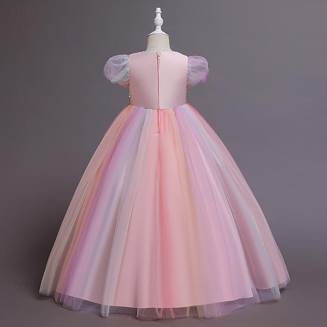 Flower Girl Kids Party Sequin Girls' Dress