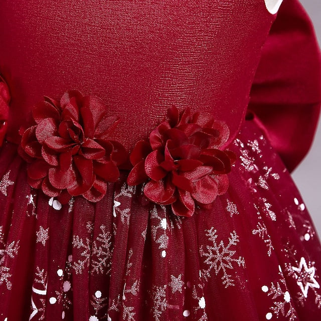 Dress Line Little Girls' Kids Wedding Party A Flower