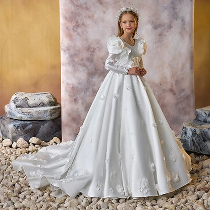 First Dress Communion Flower Girl Girls' Formal