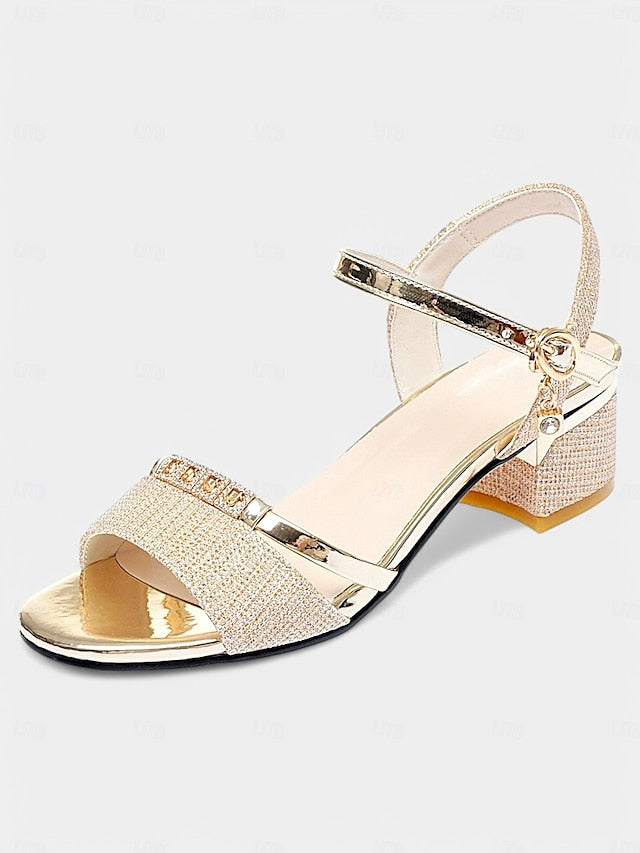 Elegant Silver for Sandals - Shoes Heeled Women Rhinestone