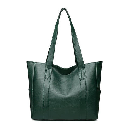 Bag Black – Leather Large Faux Women's Tote Stylish