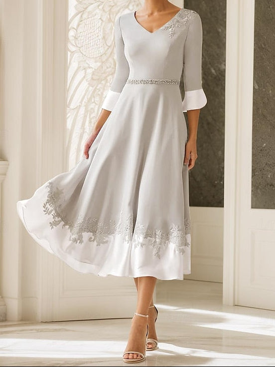 Bride A-Line Beach Guest of Wedding Mother Dress the