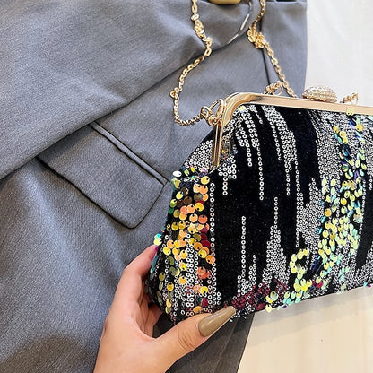 Synthetic Party Handbag Bags Women's Bag Clutch Dome