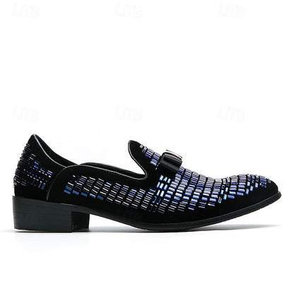 Elegant Strap Loafers Silver and Men's Prom Woven – Monk