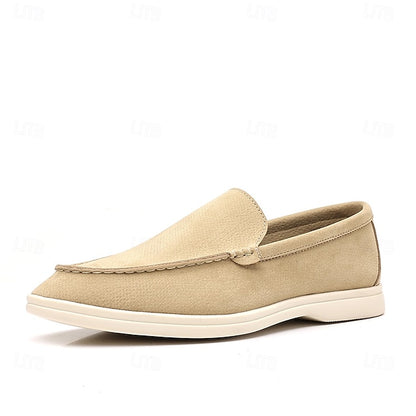 – Slip-On Loafers Blue Casual Faux Light Breathable Men's