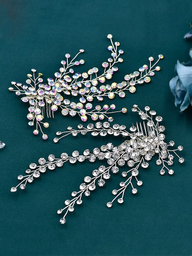 Rhinestone – Accessory Hair Bridal Elegant and Crystal Flower