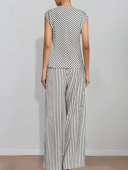 Print of Bride Two Mother Piece the Pantsuit Striped