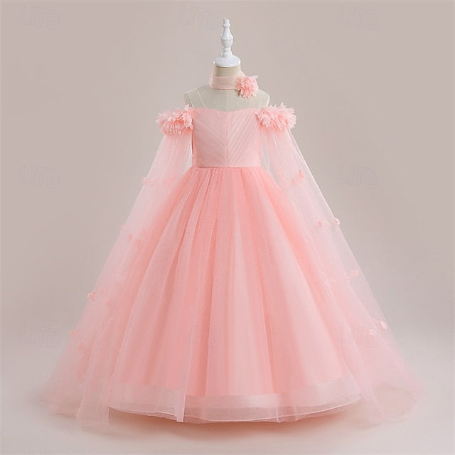 Princess Girl Flower Kid's Dress Girls'