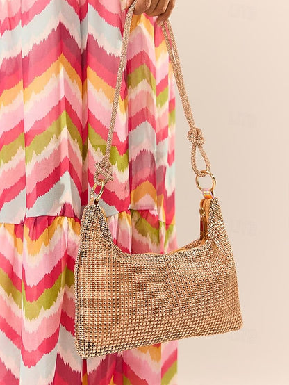 Bag Elegant Handbag Evening Rhinestone Shoulder – Women's