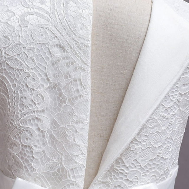 Floral Dress Little Line A Party Kids Plain Girls'