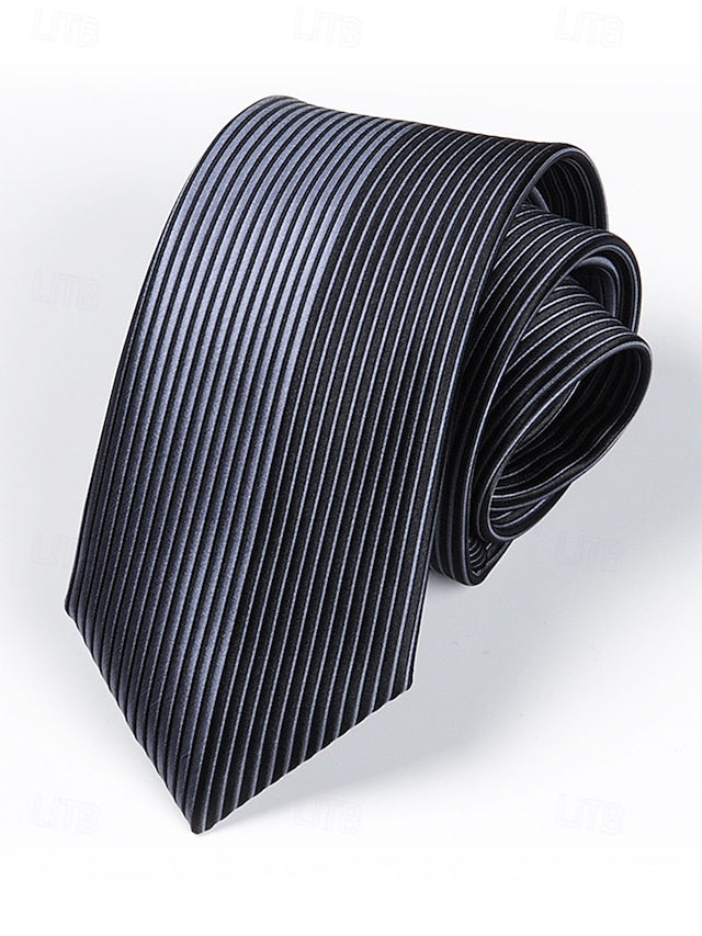 Tie - 6cm Men's Stripe Positioning Narrow Pattern