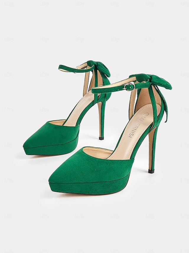 with Heels Platform Ankle Stiletto Elegant Women's Strap