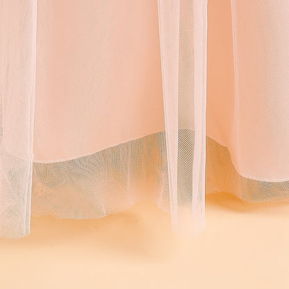 Formal Party Dress Girls' Kids Sleeveless Color Solid