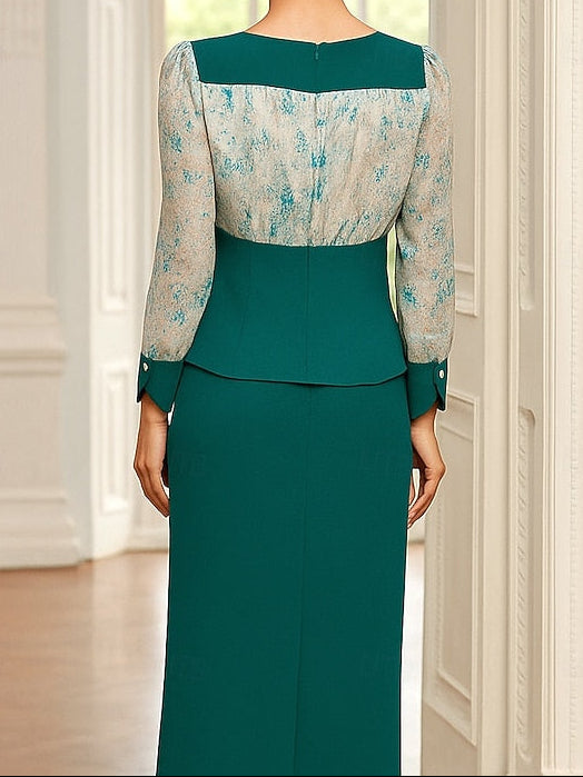 Formal Bride Mother of Sets Elegant Two Dress Piece the