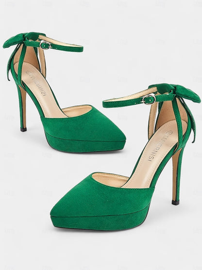 with Heels Platform Ankle Stiletto Elegant Women's Strap