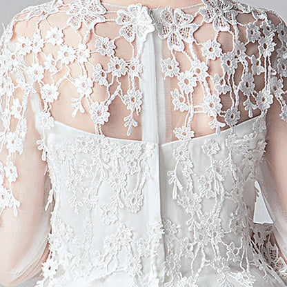 Girls' Girl Kids Dress Color Solid Flower Party