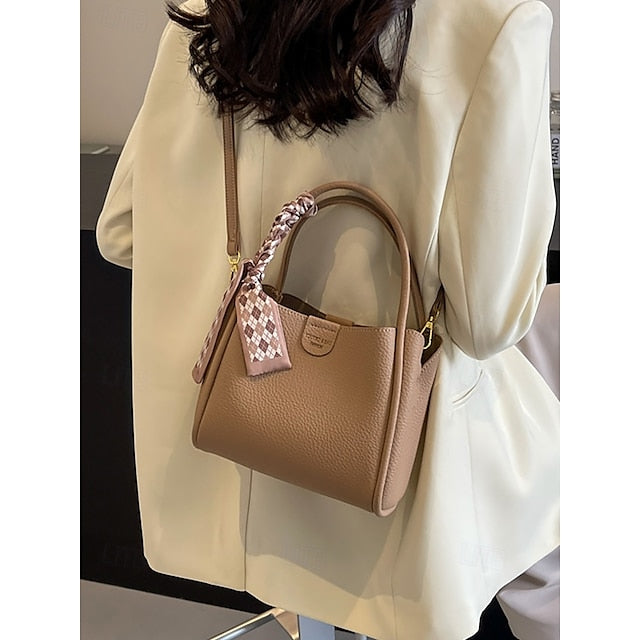 Handbag Bag Bags Shoulder Crossbody Women's Bucket PU