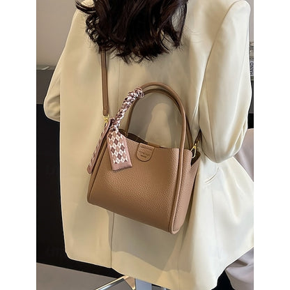 Bag Bucket Handbag PU Women's Bags Shoulder Crossbody