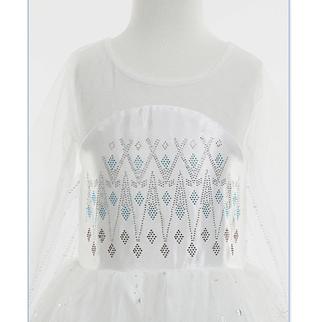 Flower Frozen Girl Fairytale Elsa Dress Vacation Princess